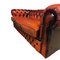 Chesterfield Sofa aus rotem Leder 5