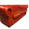 3-Seater Chesterfield Sofa in Red Leather 5