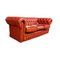 3-Seater Chesterfield Sofa in Red Leather 2