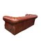 3-Sitzer Chesterfield Sofa aus braunem Leder 5