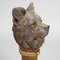 Wooden Carved Head of a Norwich Terrier, Brienz, 1890s 4