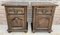20th Spanish Nightstands with Drawer & Bronze Details, 1920, Set of 2 5