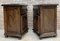 20th Spanish Nightstands with Drawer & Bronze Details, 1920, Set of 2 3