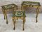 Italian Florentine Neoclassical Nesting Tables in Giltwood, 1960s, Set of 3 10