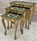 Italian Florentine Neoclassical Nesting Tables in Giltwood, 1960s, Set of 3 2