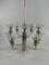 Mid-Century Space Age Chandelier in Metal & Glass, 1970s 2