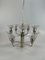 Mid-Century Space Age Chandelier in Metal & Glass, 1970s, Image 9