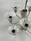 Mid-Century Space Age Chandelier in Metal & Glass, 1970s, Image 8