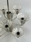 Mid-Century Space Age Chandelier in Metal & Glass, 1970s, Image 7