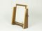 Italian Wood & Brass Table Mirror, 1960s 3