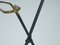 Mid-Century Italian Black Metal Wood & Anodized Aluminum Folding Valet Stand, 1950s 5