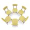 Upholstered Wooden Chairs, 1960s , Set of 6 3