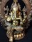 Ganesha Skulptur aus vergoldeter Bronze, 1920er 5