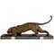 Demetre Chiparus, Art Deco Panther, 1930, Metal on Marble 1