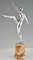JP Morante, Danseuse Art Déco, 1930, Bronze Plaqué Argent 6