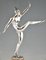 JP Morante, Bailarina Art Déco, 1930, Bronce plateado, Imagen 8