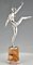 J.P. Morante, Art Deco Nude Dancer, 1930, Silver-Plated Bronze 4