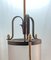 Lámpara colgante farol de hierro forjado y bronce, años 40, Imagen 6