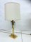 Large Hollywood Regency Table Lamps in Brass & Acrylic, 1970s, Set of 2 4