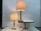 Large Hollywood Regency Table Lamps in Brass & Acrylic, 1970s, Set of 2 9