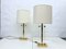 Large Hollywood Regency Table Lamps in Brass & Acrylic, 1970s, Set of 2, Image 6