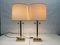 Large Hollywood Regency Table Lamps in Brass & Acrylic, 1970s, Set of 2 7