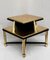 Art Deco Coffee Table in Giltwood and Black Lacquer, 1930s 15
