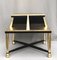 Art Deco Coffee Table in Giltwood and Black Lacquer, 1930s 3