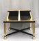 Art Deco Coffee Table in Giltwood and Black Lacquer, 1930s, Image 3