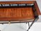 Cherrywood and Ebonized Beech Console Table with Drawer, Italy, 1950s, Image 9
