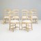 Vintage Oak Cafe Chairs, Set of 6 7