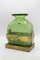 Vintage Vase aus Glas & Messing von Vetrerie Empoli, 1950er 1