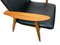 Mid-Century Chair in Black Leather, 1960s, Image 5