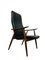 Chaise Mid-Century en Cuir Noir, 1960s 2