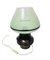 Lampe de Bureau Vintage en Cuivre avec Abat-Jour en Verre Vert Menthe, 1960s 3