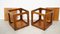 Cubic Walnut Side Tables, Italy, 1960s, Set of 2, Image 3