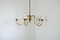 Five-Arm Brass Chandelier attributed to Fog & Mørup, 1950s 5