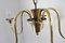 Five-Arm Brass Chandelier attributed to Fog & Mørup, 1950s 8