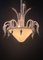 Lámpara de araña Medusa de cristal de Murano atribuida a I3, años 70, Imagen 5