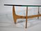 Danish Glass Teak Coffee Table, 1960s 5