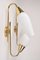 Brass Wall Sconces in the style of Stilnovo, 1950s, Set of 2 4