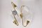 Brass Wall Sconces in the style of Stilnovo, 1950s, Set of 2 9