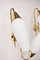 Brass Wall Sconces in the style of Stilnovo, 1950s, Set of 2, Image 10