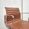 Cognac Leather & Aluminum EA107 Office Chairs by Charles & Ray Eames for Vitra, 1990s, Set of 8 7