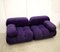 Purple Velvet Camaleonda Modular Sofa by Mario Bellini for C&b Italia, Set of 2 2