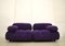 Purple Velvet Camaleonda Modular Sofa by Mario Bellini for C&b Italia, Set of 2 1