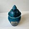 Vintage Danish Turquoise Raku Glazed Cubist Urn, 1970s 6