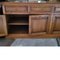 Mesa auxiliar vintage de madera con cajones y puertas, Imagen 8