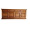 Mesa auxiliar vintage de madera con cajones y puertas, Imagen 1
