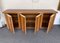 Italienisches Sideboard aus Holz & Messing, 1980er 5